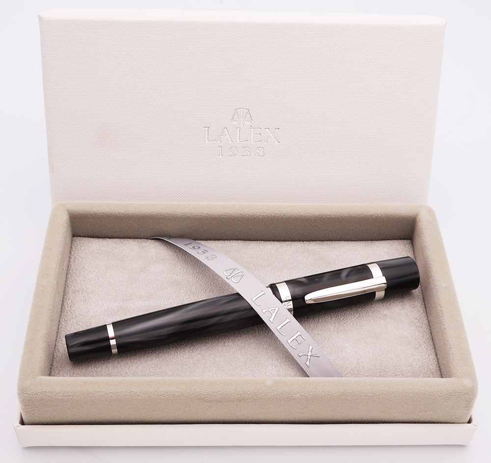 Lalex 1938 Simbolo Fountain Pen (by Montegrappa) - Black w Silver